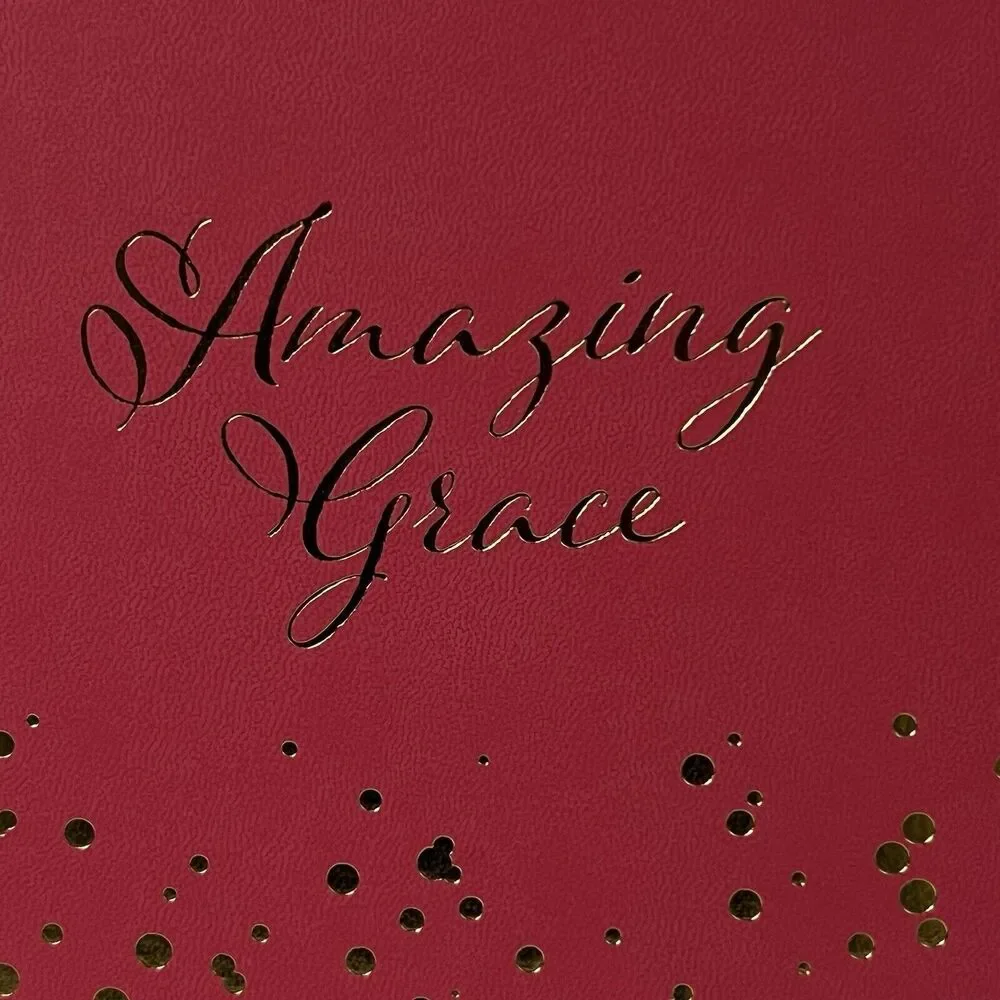 Eccolo Amazing Grace Hardcover Notebook Journal Lined Pink Gold